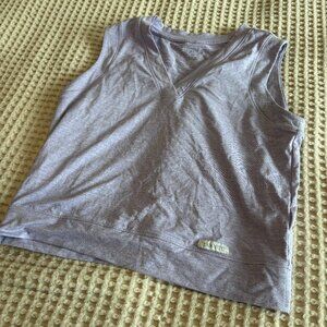 Jaanuu Women's Sleeveless Athletic Lounge Top - Heather Lilac - XS